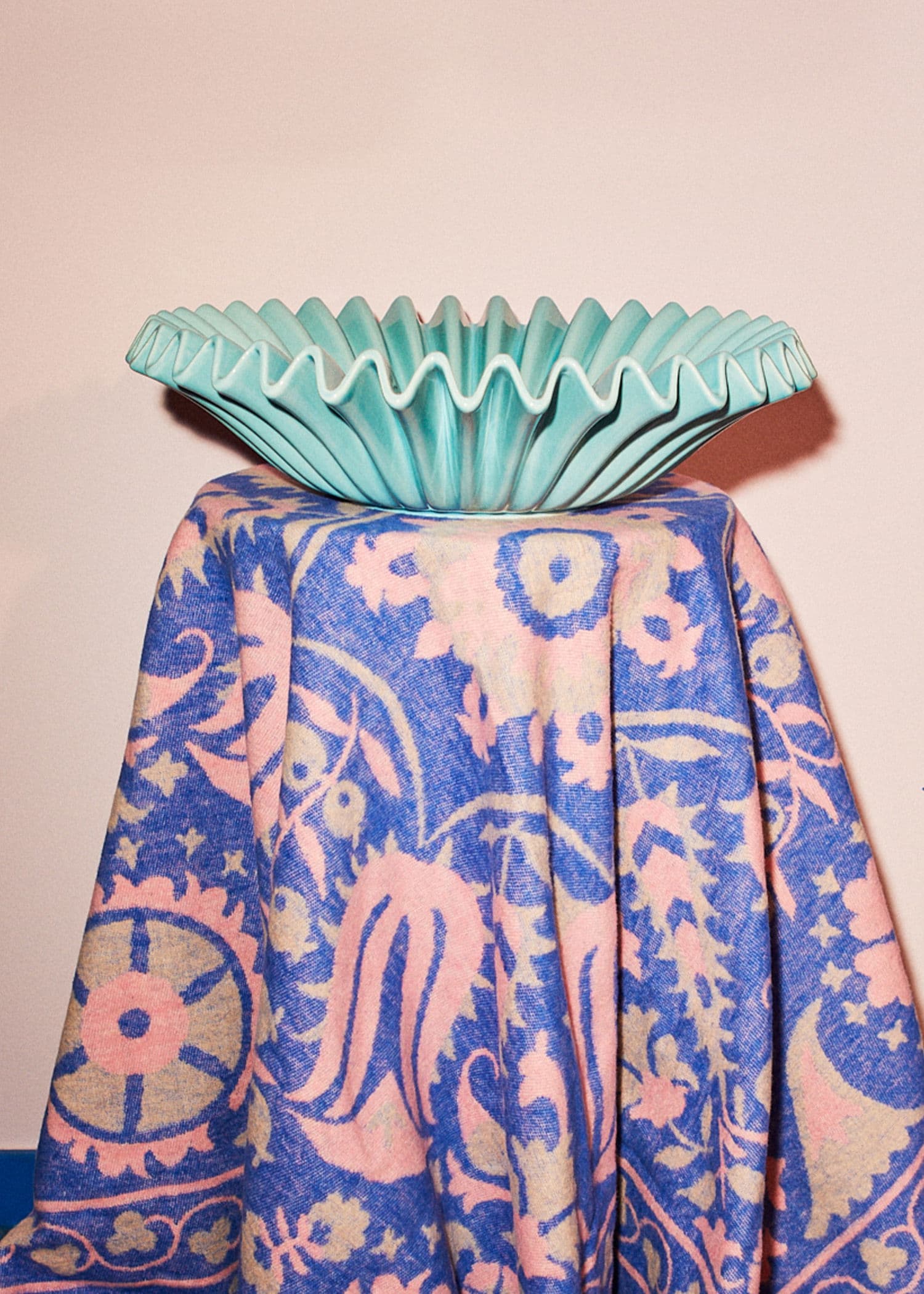 BANNI Suuri koristeellinen kulho - Sininen 1 - Indiska