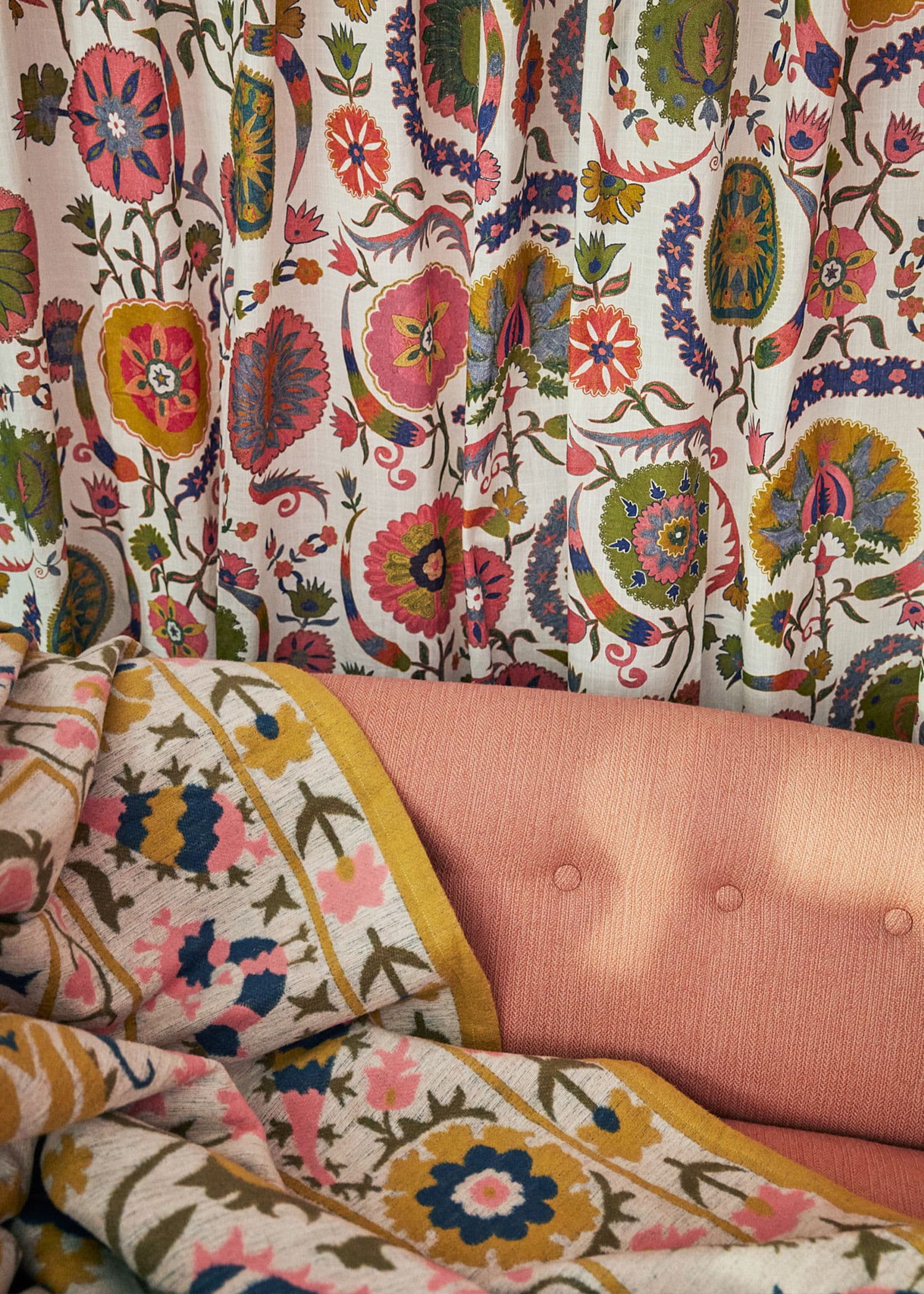 Zora Kuvioitu verho - Multi 1 - Indiska