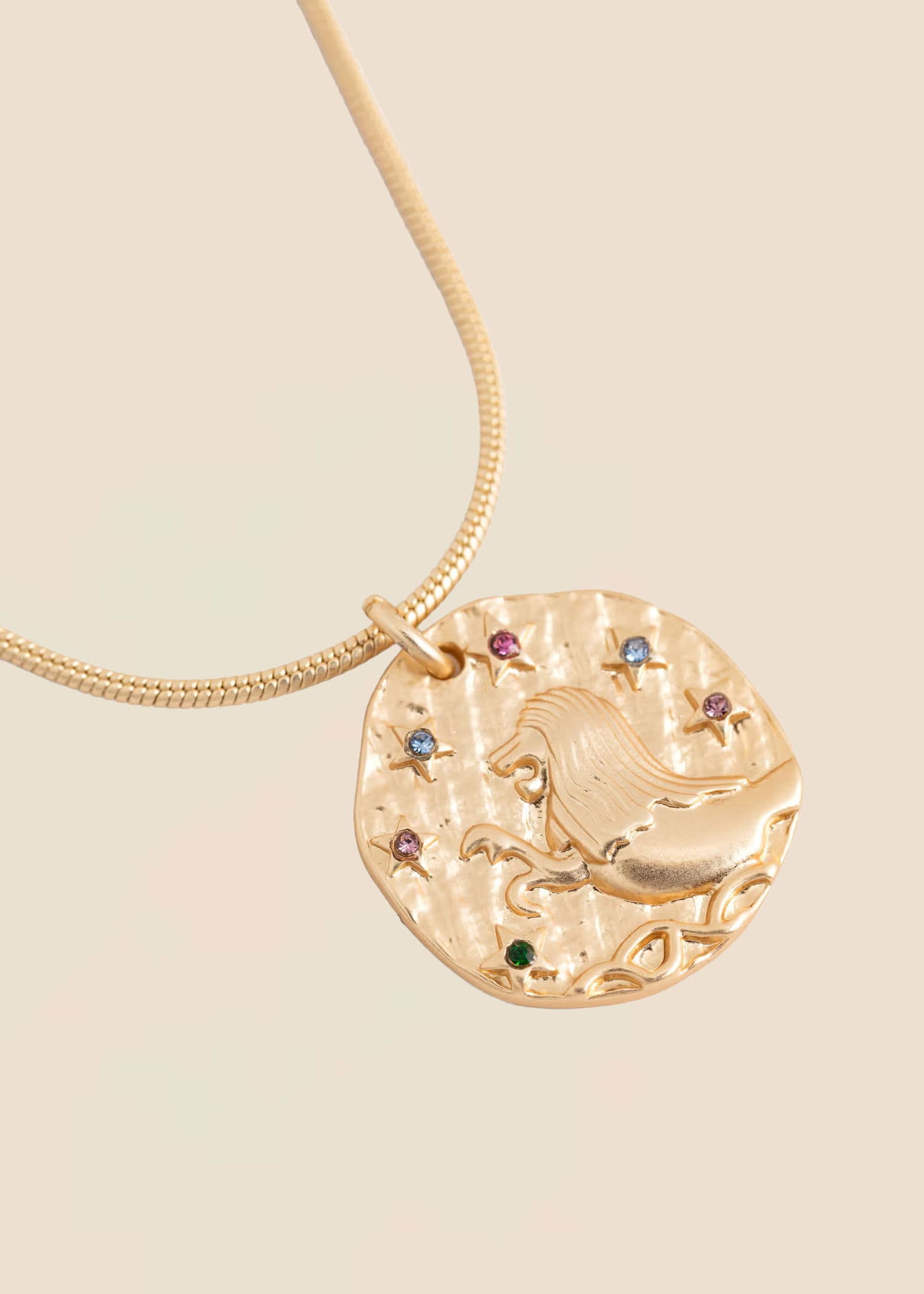 ZODIAC Halsband med stjärntecken - Lejonet - Guld 1 - Indiska