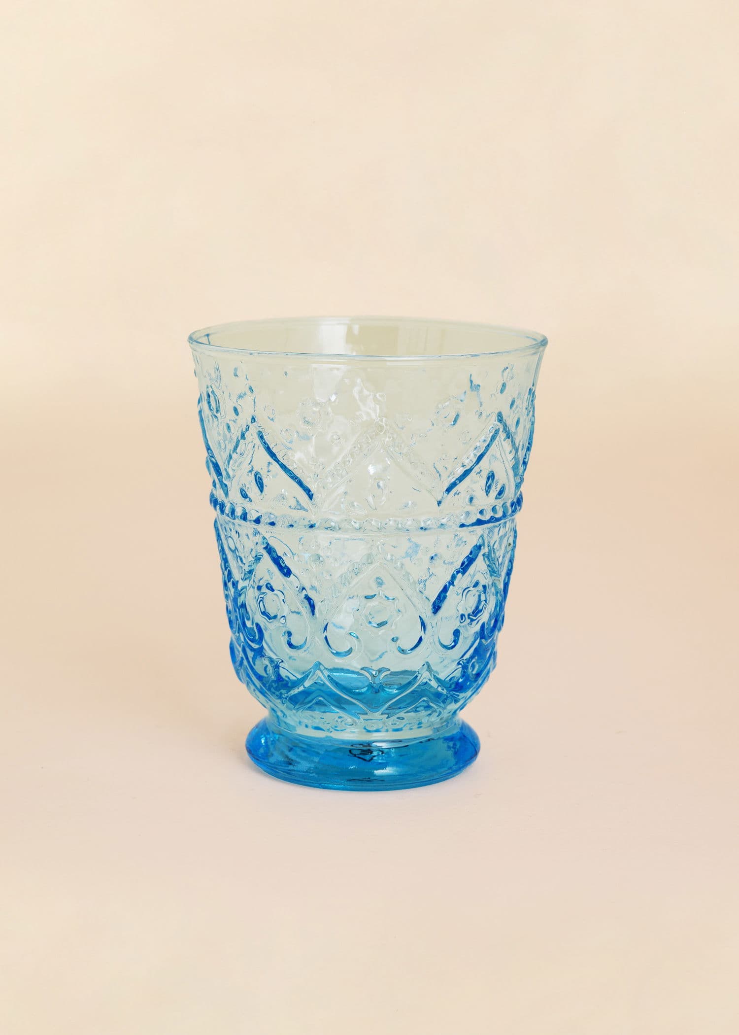 BOMBAY Koristeellinen juomalasi - Sininen 1 - Indiska