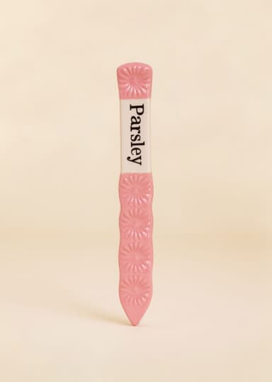 PLANT Plantmarkör i stengods - persilja - Rosa 1 - Indiska