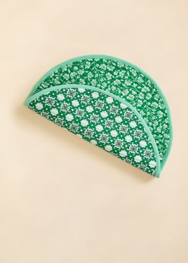 Laya Vattert dobbeltsidig bordmatte - Grønn 3 - Indiska