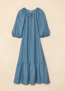 AVA TENCEL DRESS - BLUE