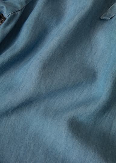 AVA Maxiklänning med puffärm - Blå 3 - Indiska