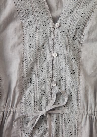 WINNIE Kohopilkullinen pitsipusero - Sininen 2 - Indiska