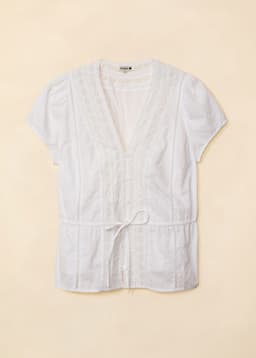 WINNIE BLOUSE - WHITE