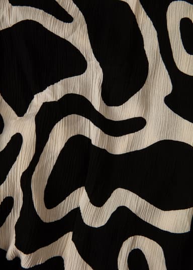 ELSIE Mønstret vid bukse - Beige 6 - Indiska