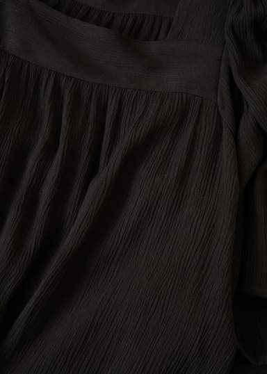 KHALO Pitkä lyhythihainen mekko - Musta 2 - Indiska