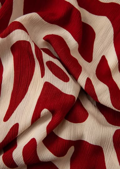 RUBY Pitkä kuviollinen kaftaani - Punainen 2 - Indiska