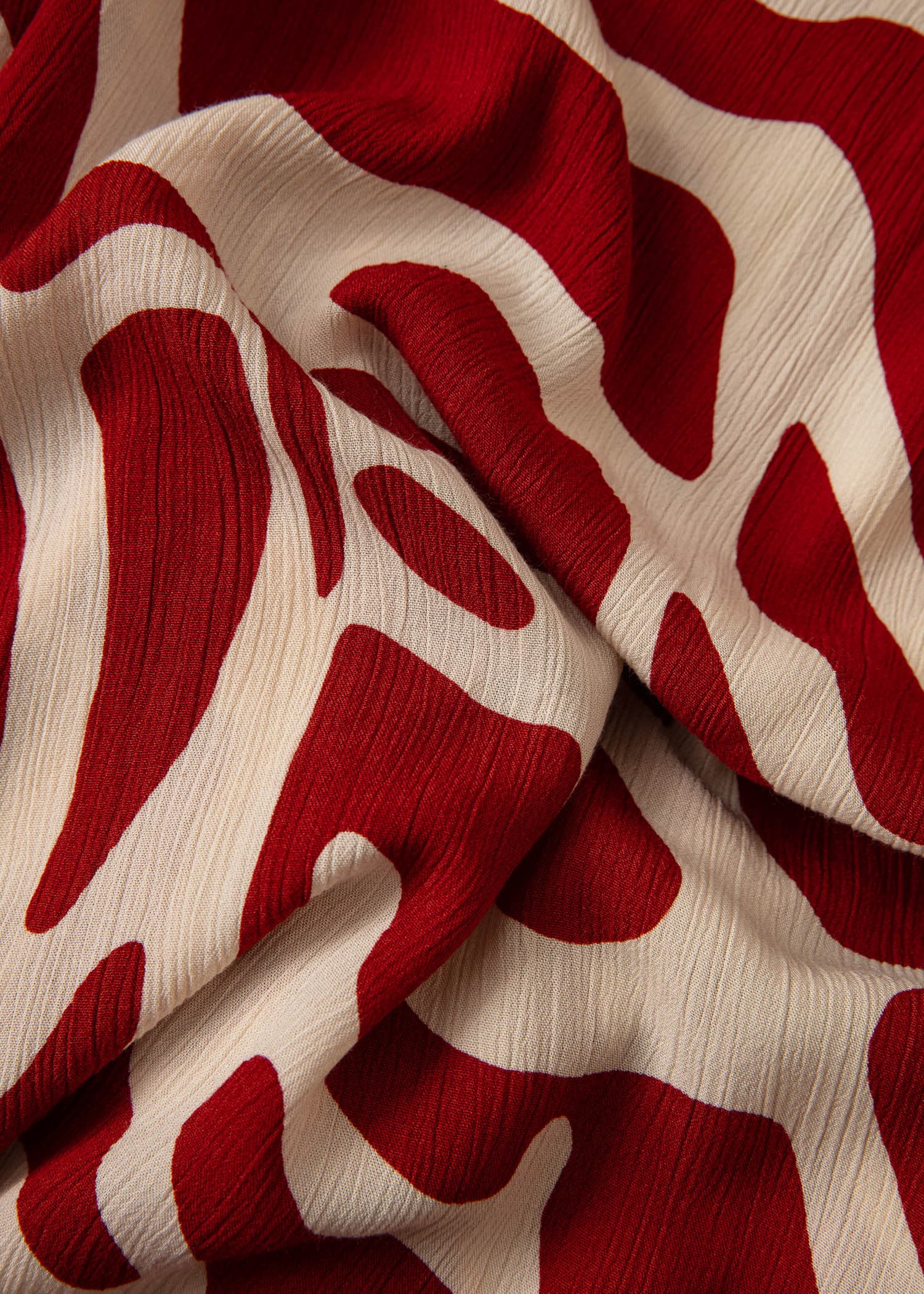 RUBY Pitkä kuviollinen kaftaani - Punainen 2 - Indiska