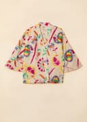 VIVI SHORT KIMONO - TURQUOISE