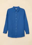 DIANA LINEN SHIRT - BLUE