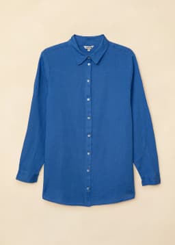 DIANA LINEN SHIRT - BLUE