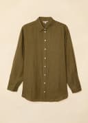 DIANA LINEN SHIRT - khaki