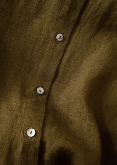 DIANA Khaki linskjorte - Grønn 6 - Indiska