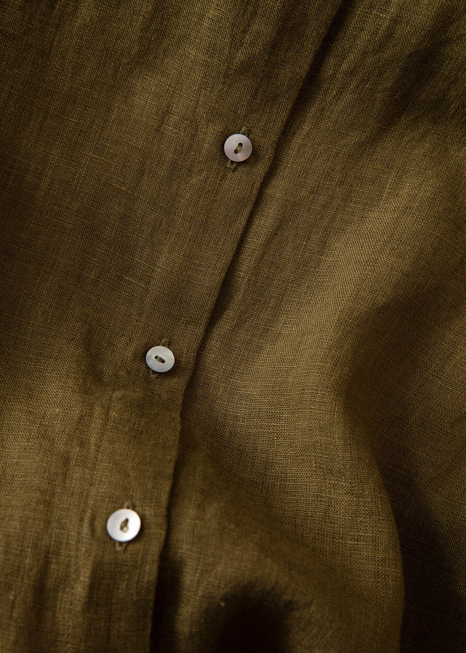 DIANA Khaki linskjorte - Grønn 6 - Indiska