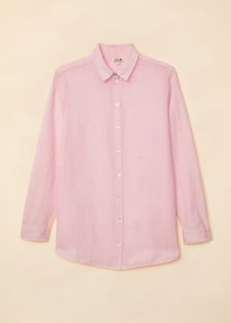 DIANA LINEN SHIRT - Light pink