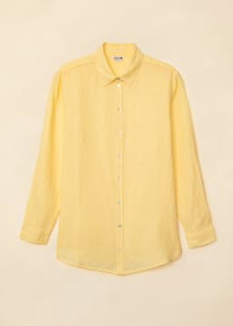 DIANA LINEN SHIRT - YELLOW