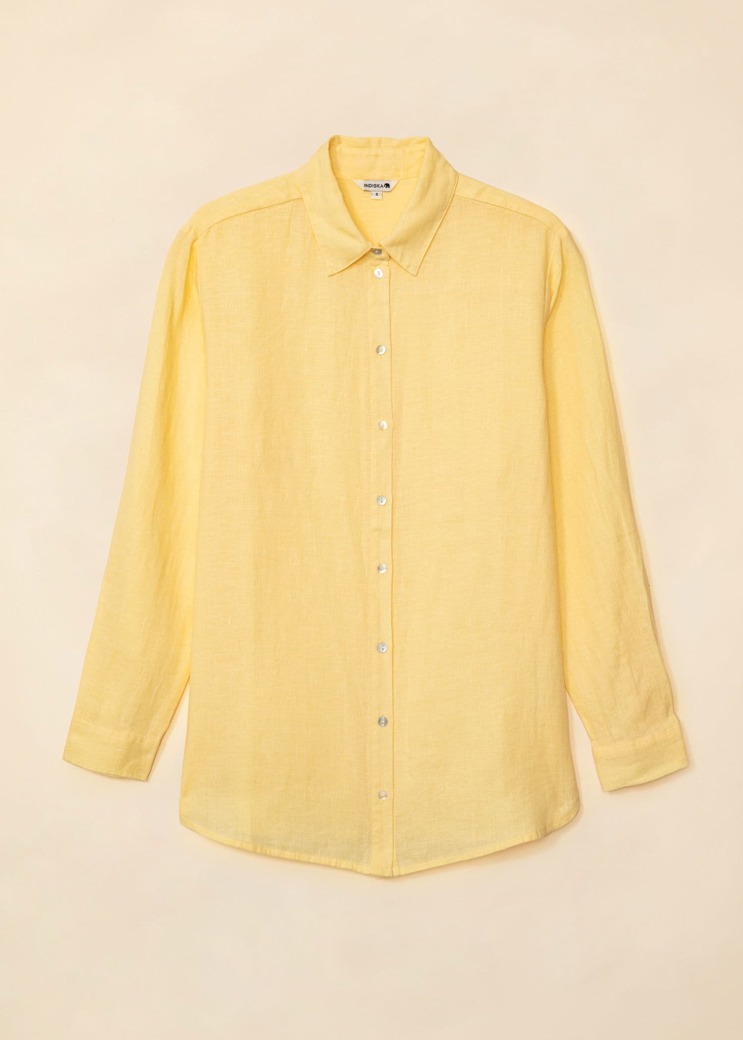 DIANA Gul linskjorte - Gul 5 - Indiska