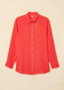 DIANA LINEN SHIRT - RED