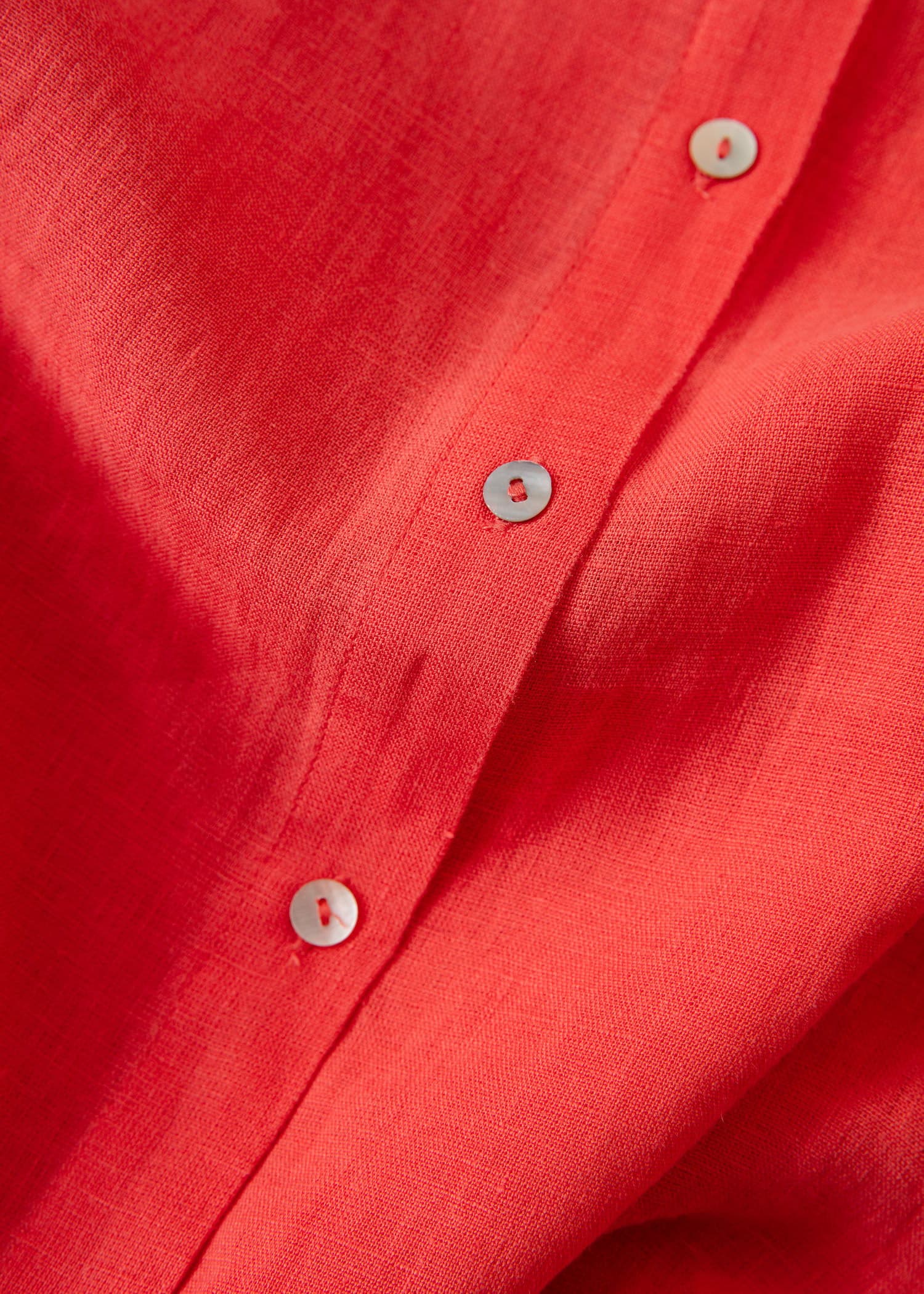 DIANA Rød linskjorte - Rød 6 - Indiska