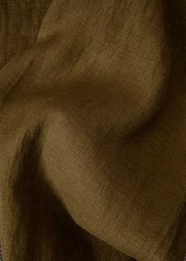 KAMAALA Grønn beskåret linbukse - Grønn 6 - Indiska