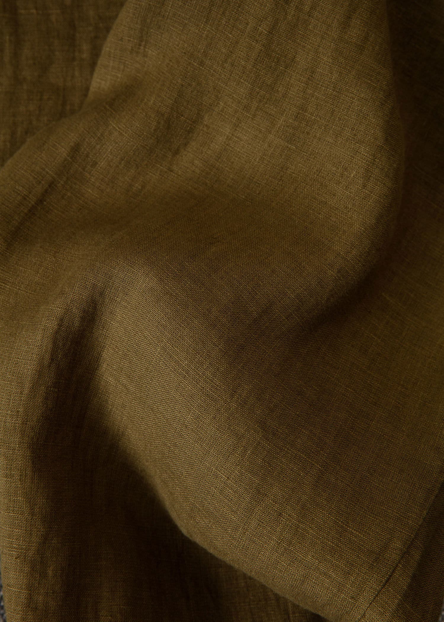 KAMAALA Grønn beskåret linbukse - Grønn 6 - Indiska