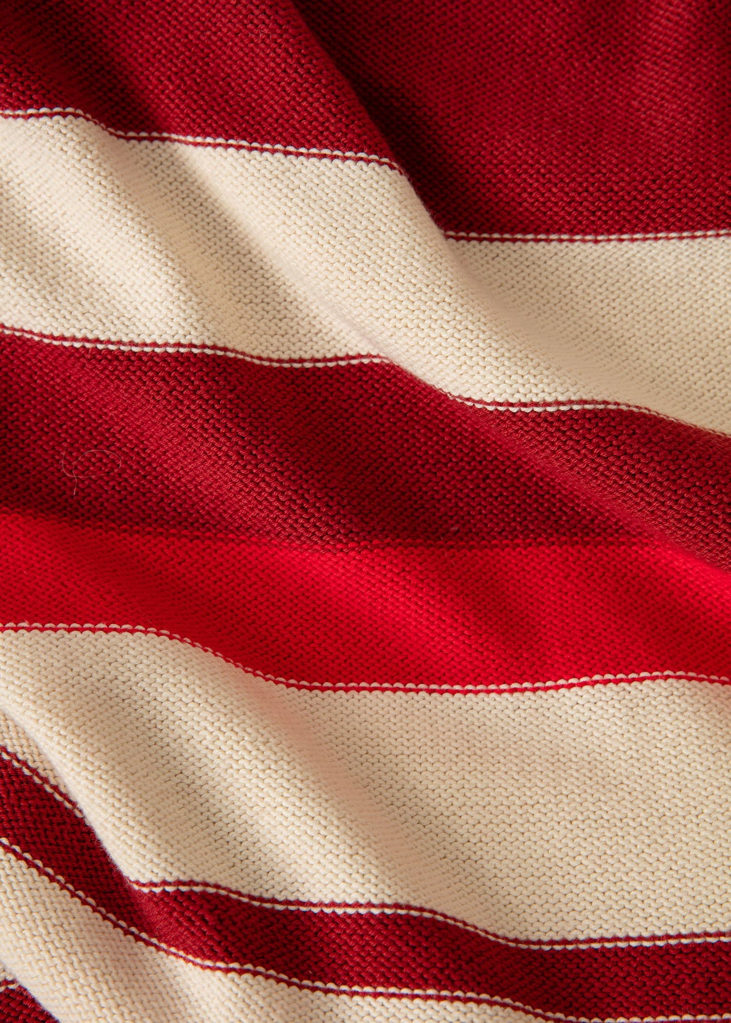 ALMA Strikket kjole med frynser - Rød 3 - Indiska