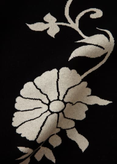 FLORA Jacquardstrikkede bukser - Svart 6 - Indiska