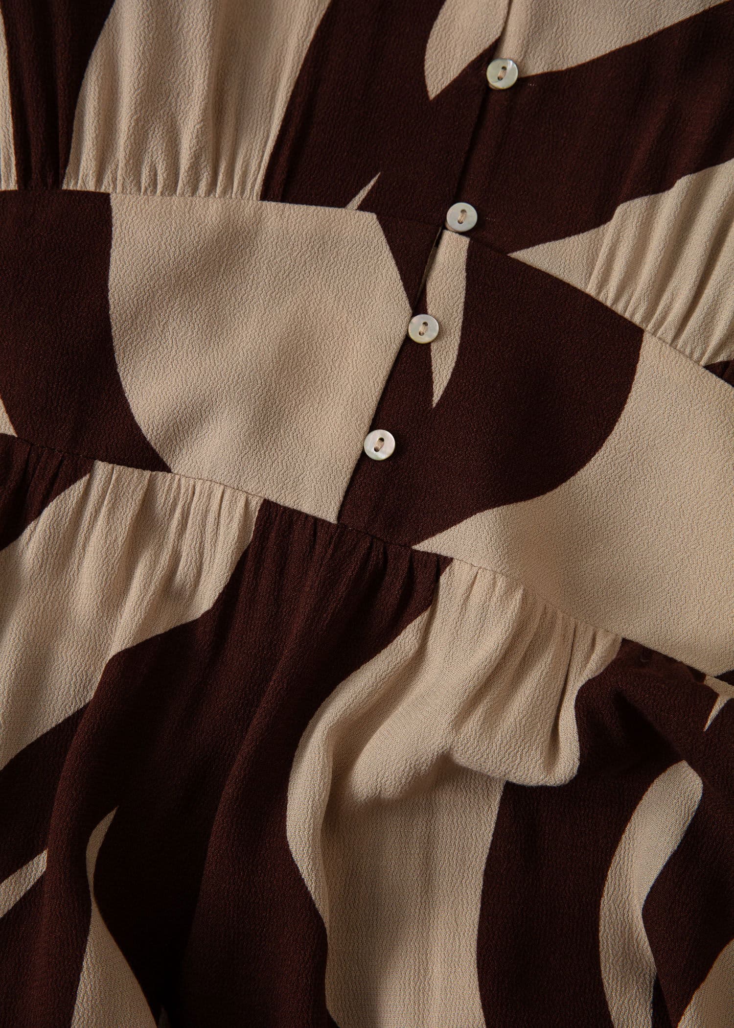 ZUDORA Lang kjole med sebratrykk - Brun 6 - Indiska