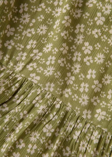 CARLY Midikjole med blomstermønster - Grønn 6 - Indiska