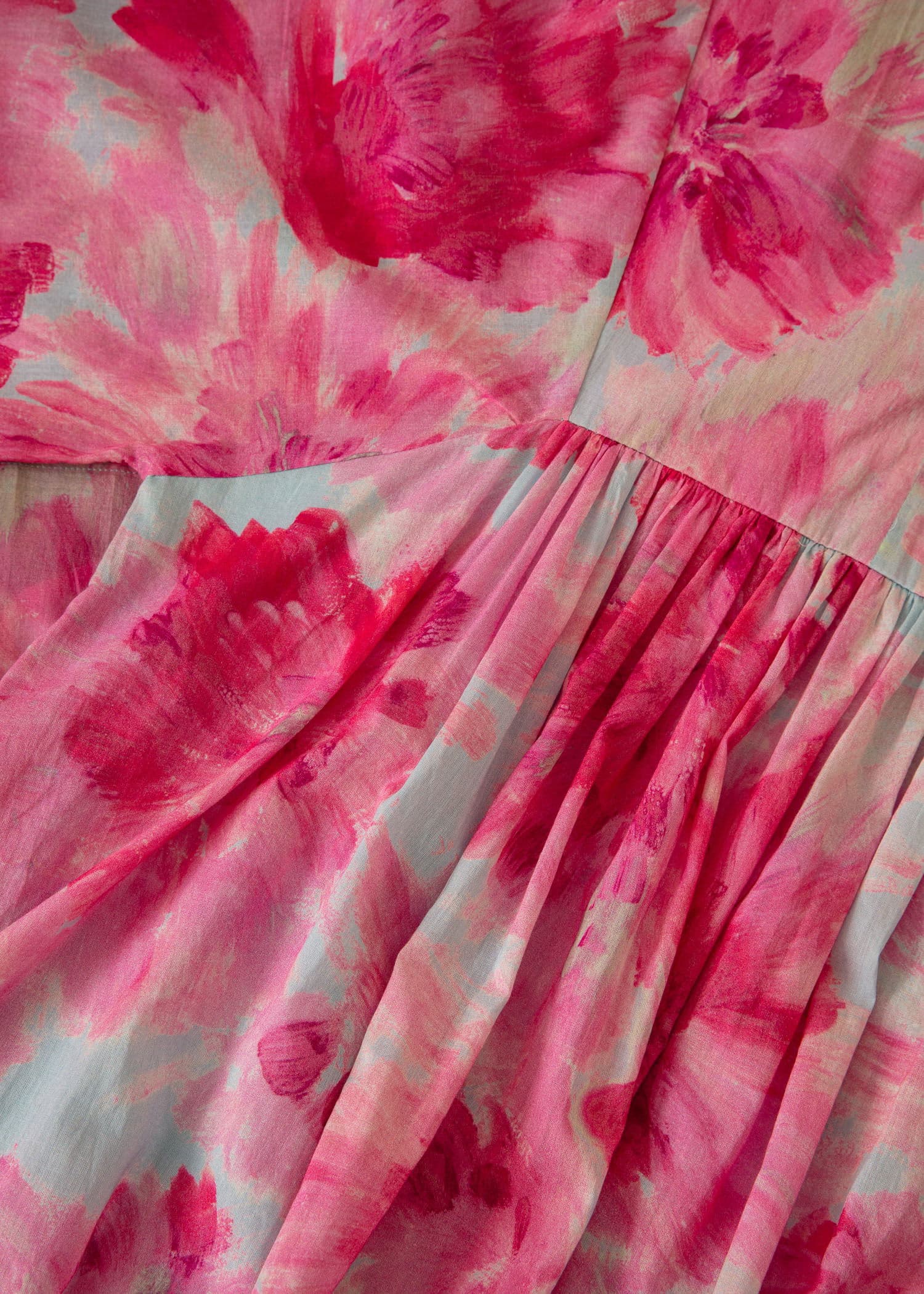 CORNELIA Mønstret kjole i bomull - Rosa 2 - Indiska