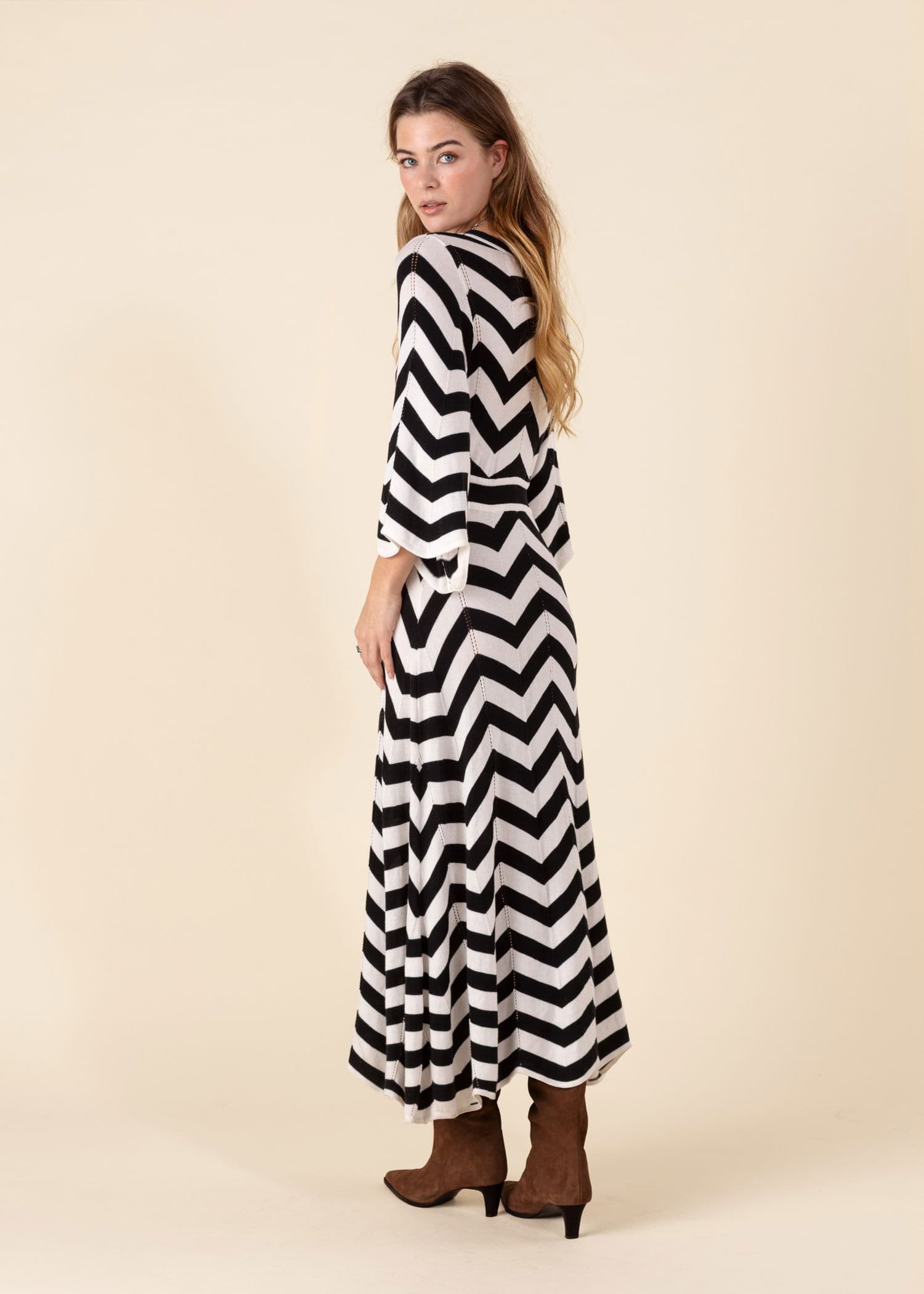 BIANCA Pitkä kuvioitu mekko - Multi 4 - Indiska