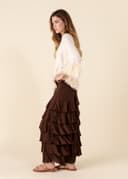 NEDA LONG SKIRT - BROWN