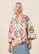 VIVI SHORT KIMONO - TURQUOISE