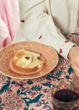 MATHILDA DECO ASSIETTE - DUSTYPINK