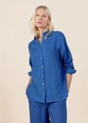 DIANA LINEN SHIRT - BLUE