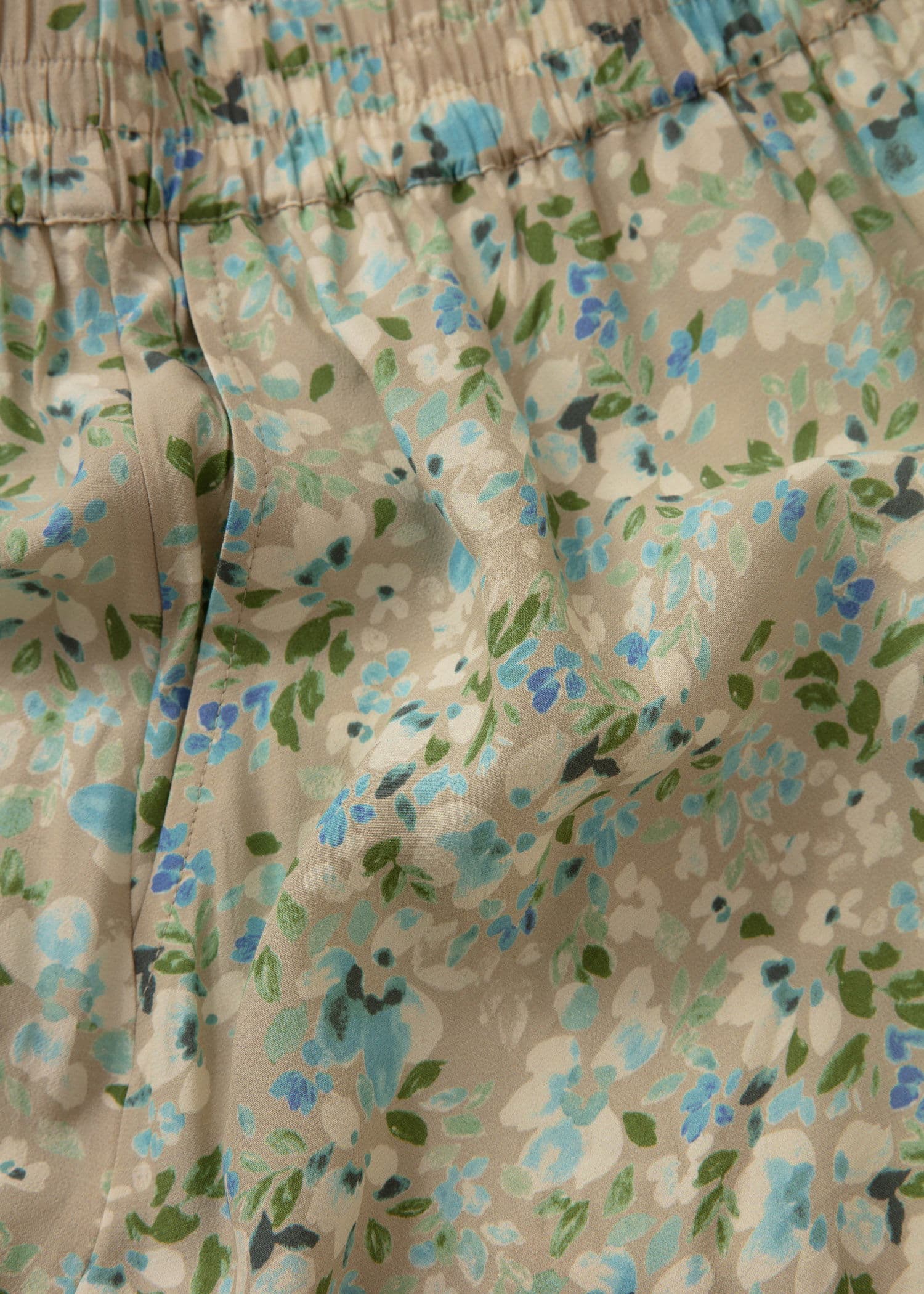 SIBEL Grønn mønstret midiskjørt - Grønn 6 - Indiska