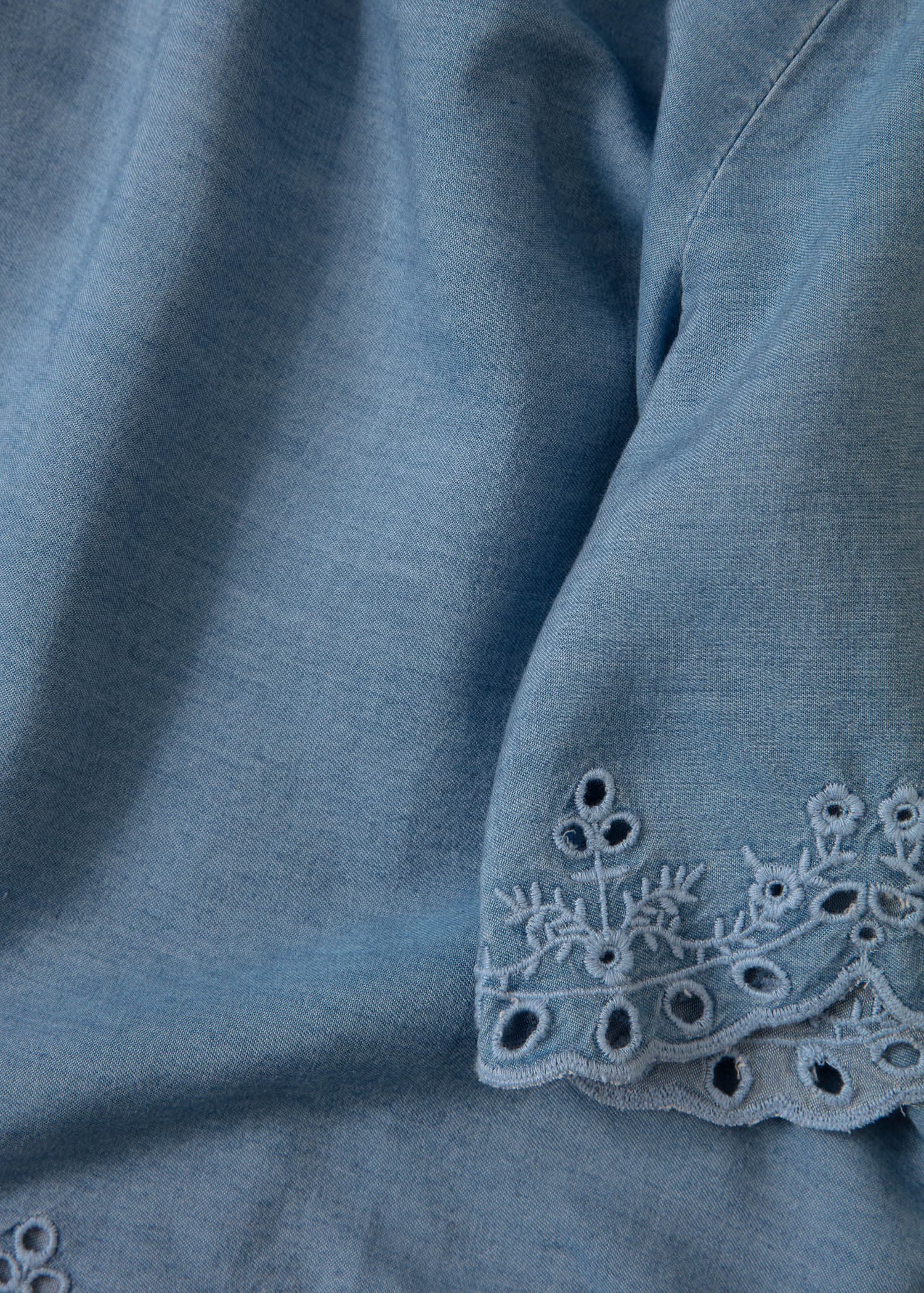 ARIELLE Blå bluse i tencel - Blå 7 - Indiska