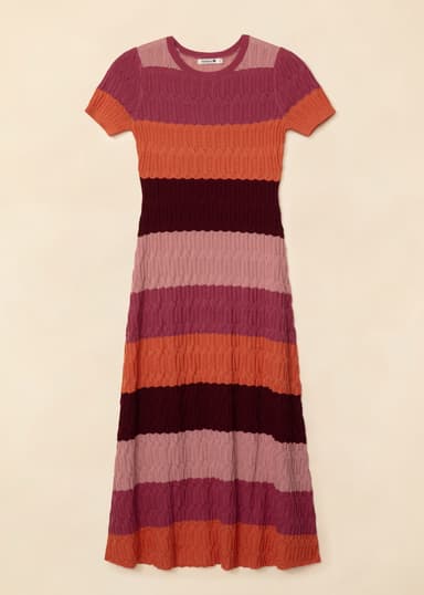 LINN Strikket maxi kjole - Multi 5 - Indiska