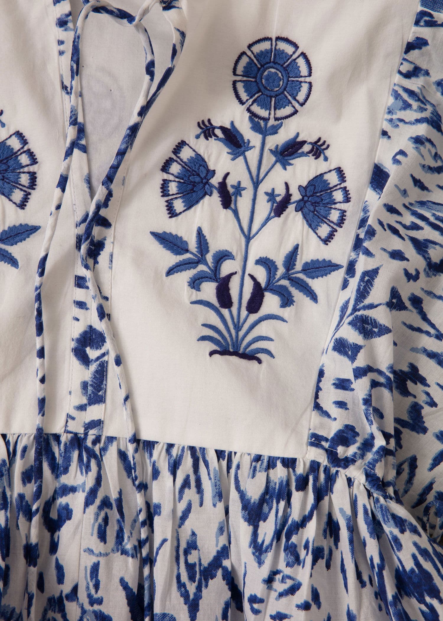 AURORA Lyhyt puhvihihainen mekko - Sininen 7 - Indiska