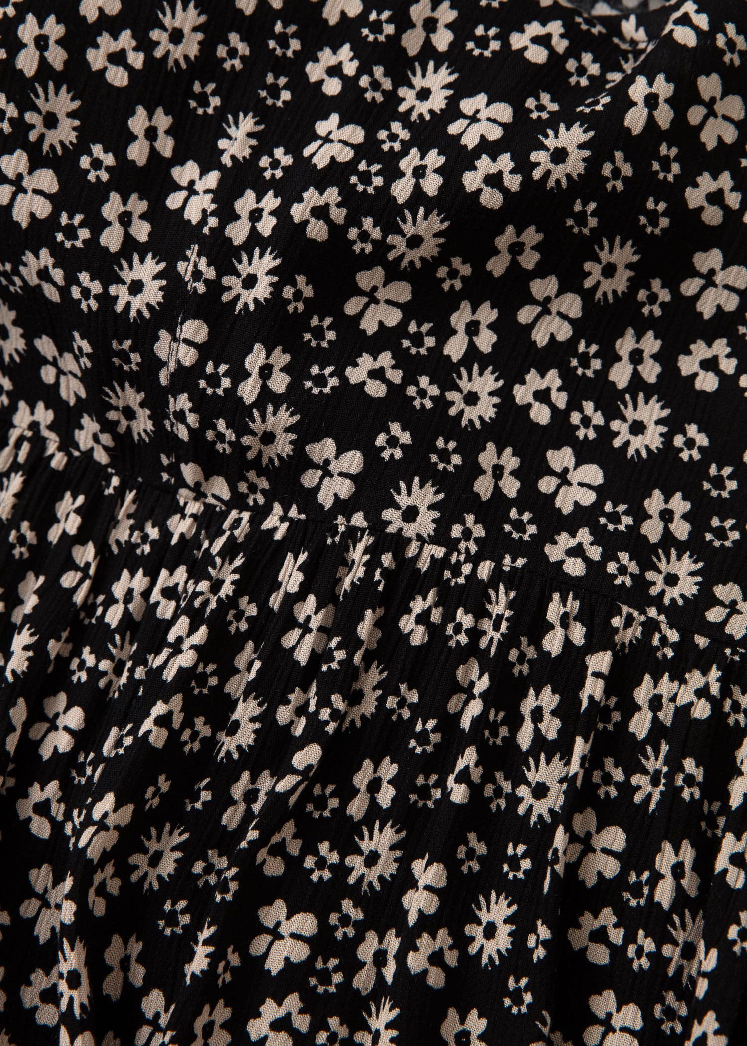 CARLY Midikjole med blomstermønster - Svart 6 - Indiska