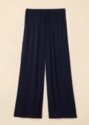 ELSIE CROPPED PANTS - NAVY