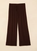 ELSIE CROPPED PANTS - BROWN