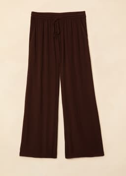 ELSIE CROPPED PANTS - BROWN