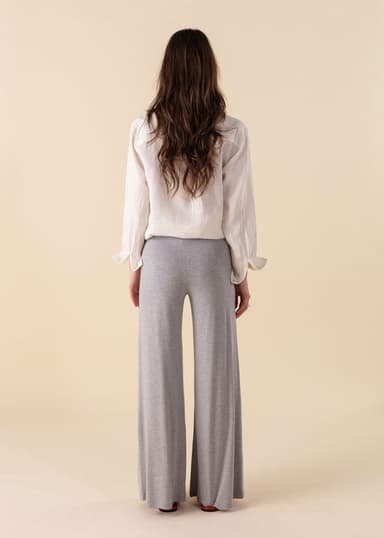 LILLEMOR Vide bukser med høy midje - Grå 3 - Indiska