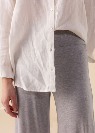 LILLEMOR Vide bukser med høy midje - Grå 4 - Indiska