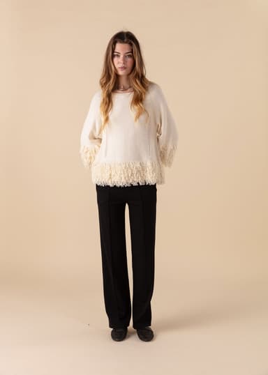 JONE Ensfargede jerseybukser - Svart 2 - Indiska