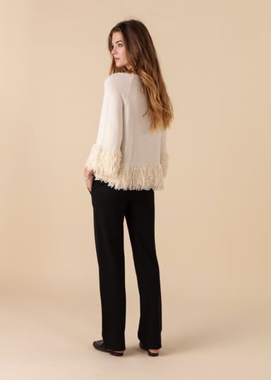 JONE Ensfargede jerseybukser - Svart 3 - Indiska