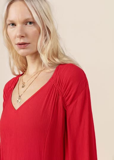 TANYA Asymmetrisk kjole - Rød 5 - Indiska